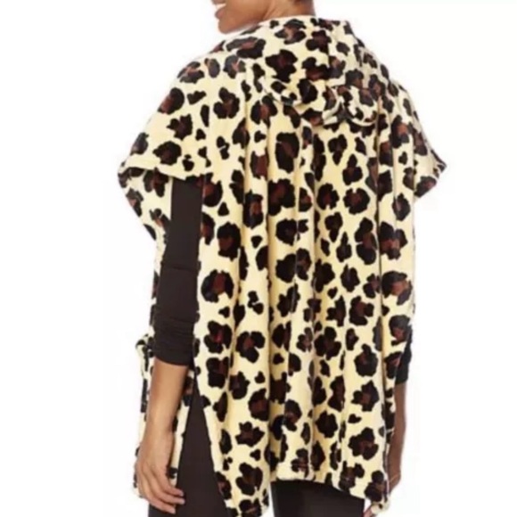 Wearable Plaid Hooded Throw Wrap Blanket Soft & Cozy Shawl Robe Pockets New OS - Picture 14 of 16